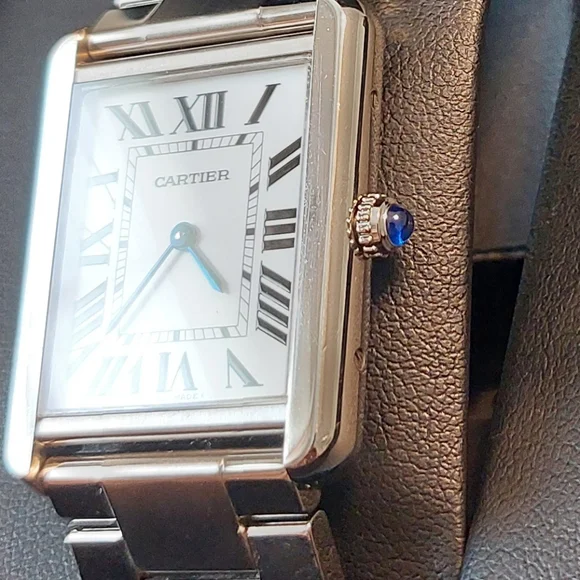 Cartier Tank Solo Large Stainless Steel Watch - Picture 5 of 10